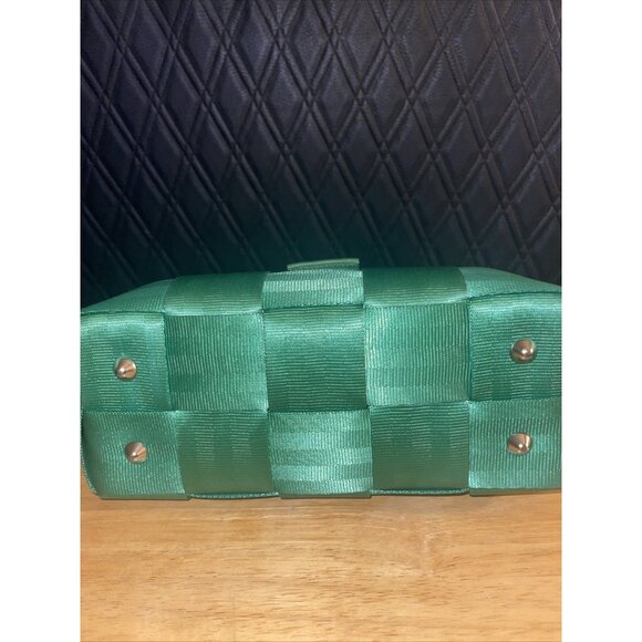 HARVEYS Original Seatbelt Bag Purse Hand Satchel Emerald Green Color - Picture 8 of 12